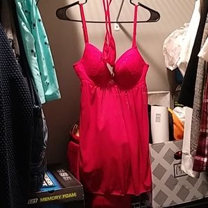 Red sequin lingerie